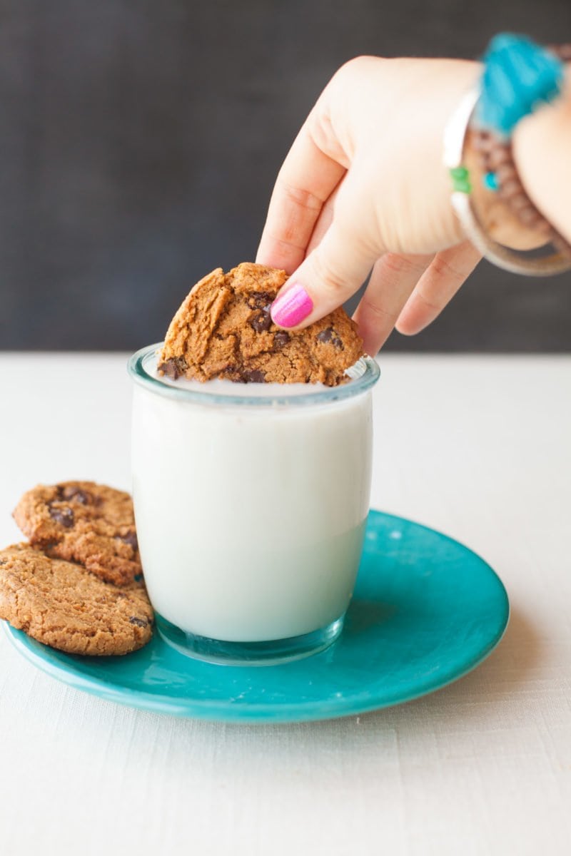 Chocolate Chip Almond Butter Cookies - Milk 