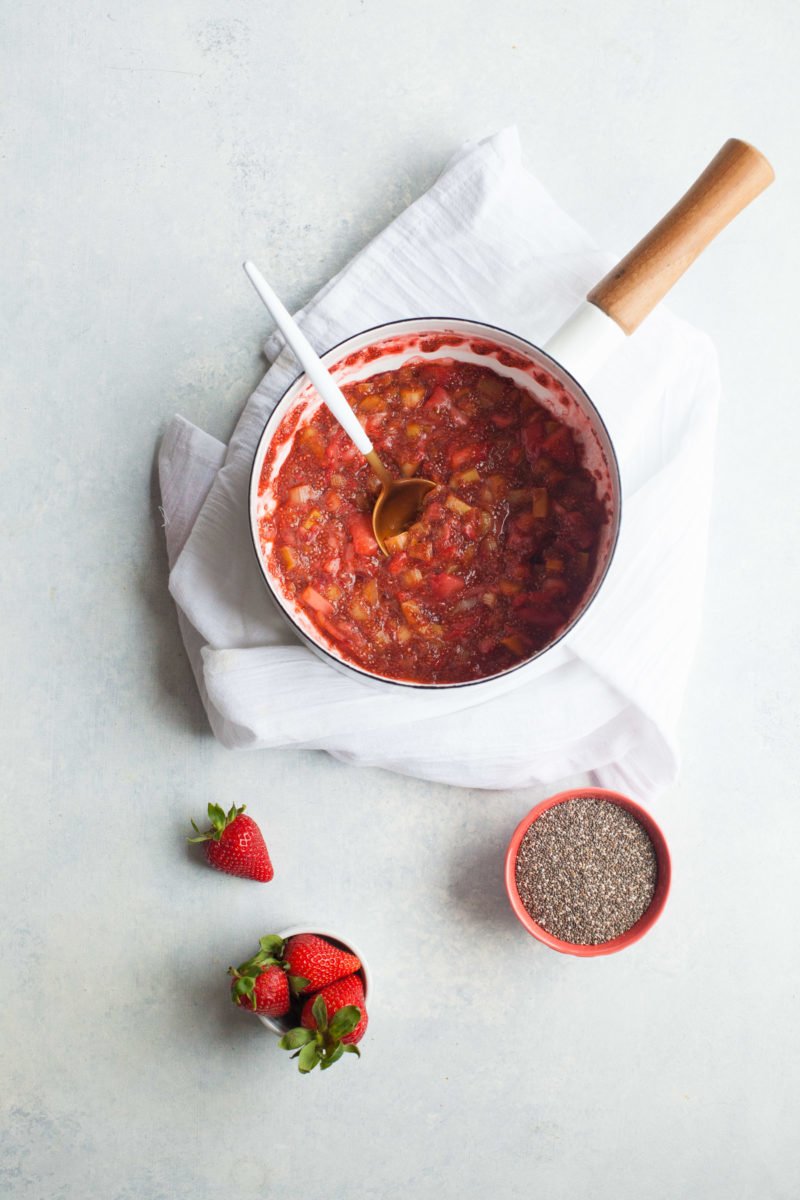 Strawberry-Rhubarb Pie Squares - Jam