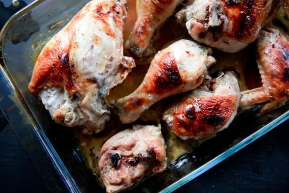 buttermilk roasted chicken with garlic and herbs