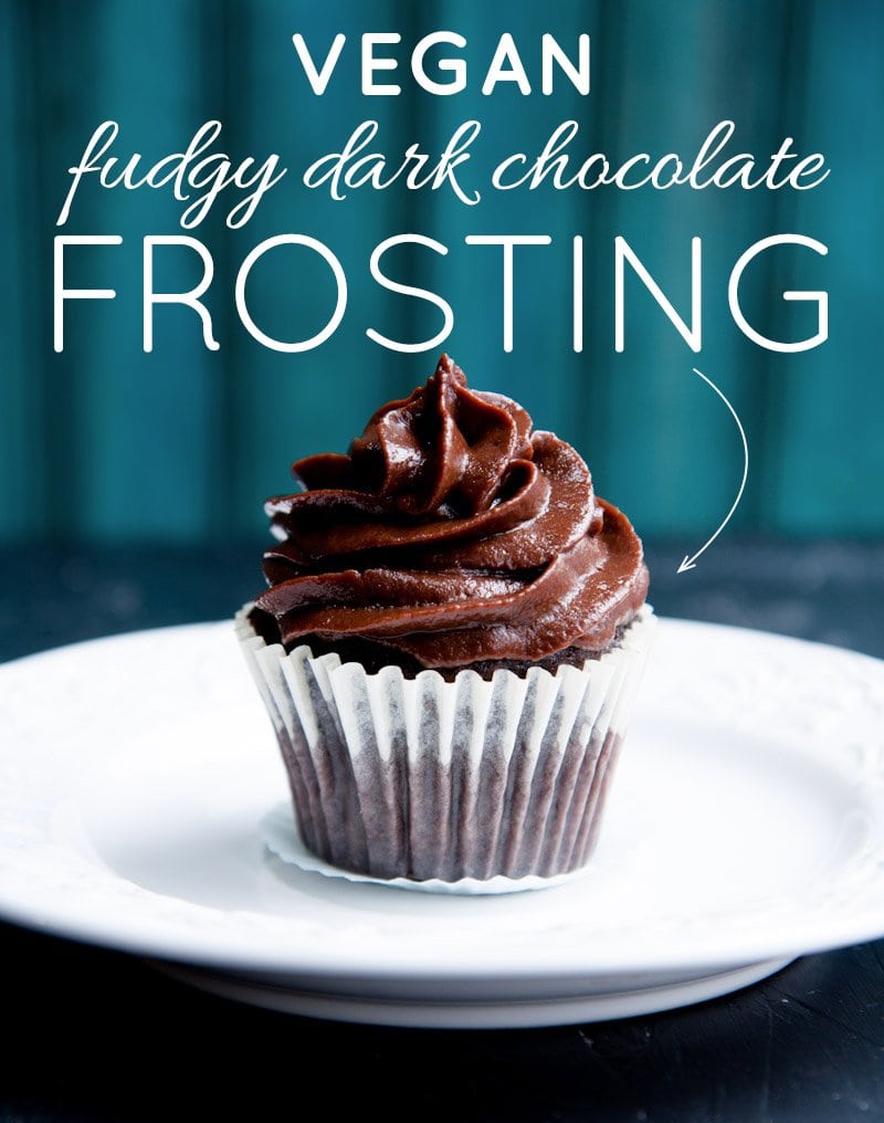 Vegan Fudgy Dark Chocolate Frosting
