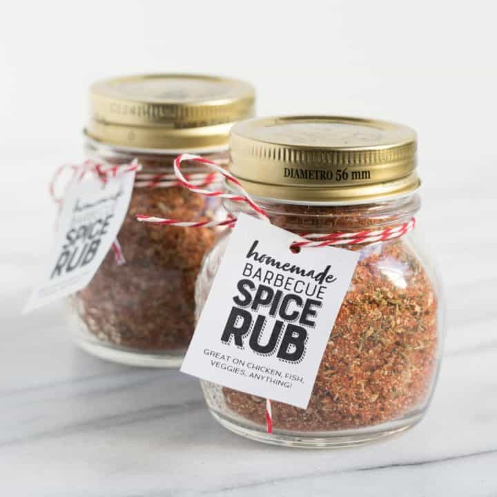 Two jars of Barbecue Spice Rub
