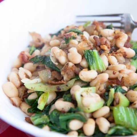 Bacon, Beans, and Greens (for One!)