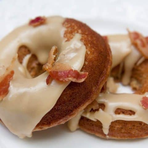 Baked Maple Bacon Donuts