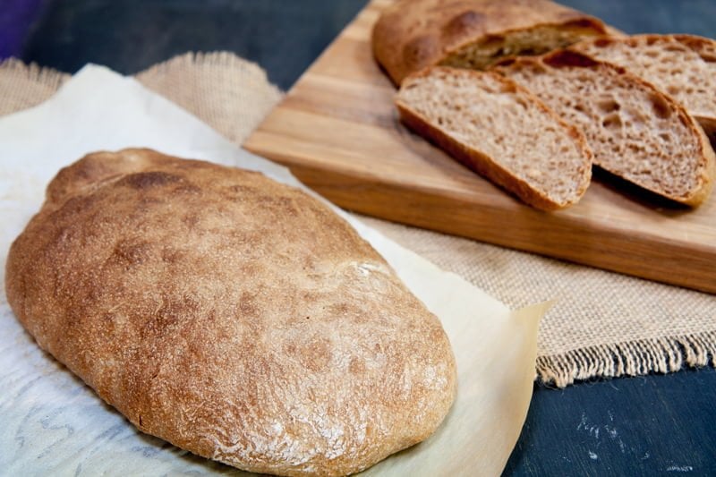 whole grain ciabatta bread