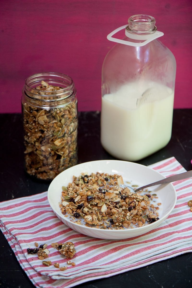 Homemade Granola (Bulk Recipe!) - The Seasonal Homestead