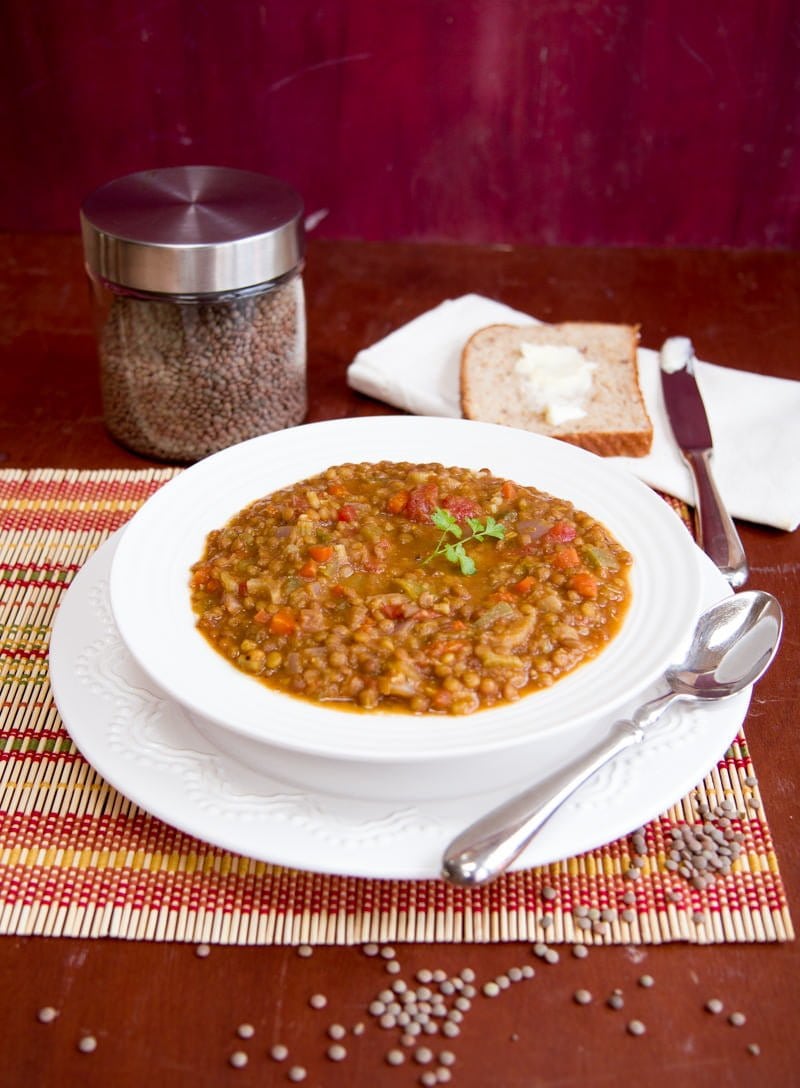 lentil veggie soup