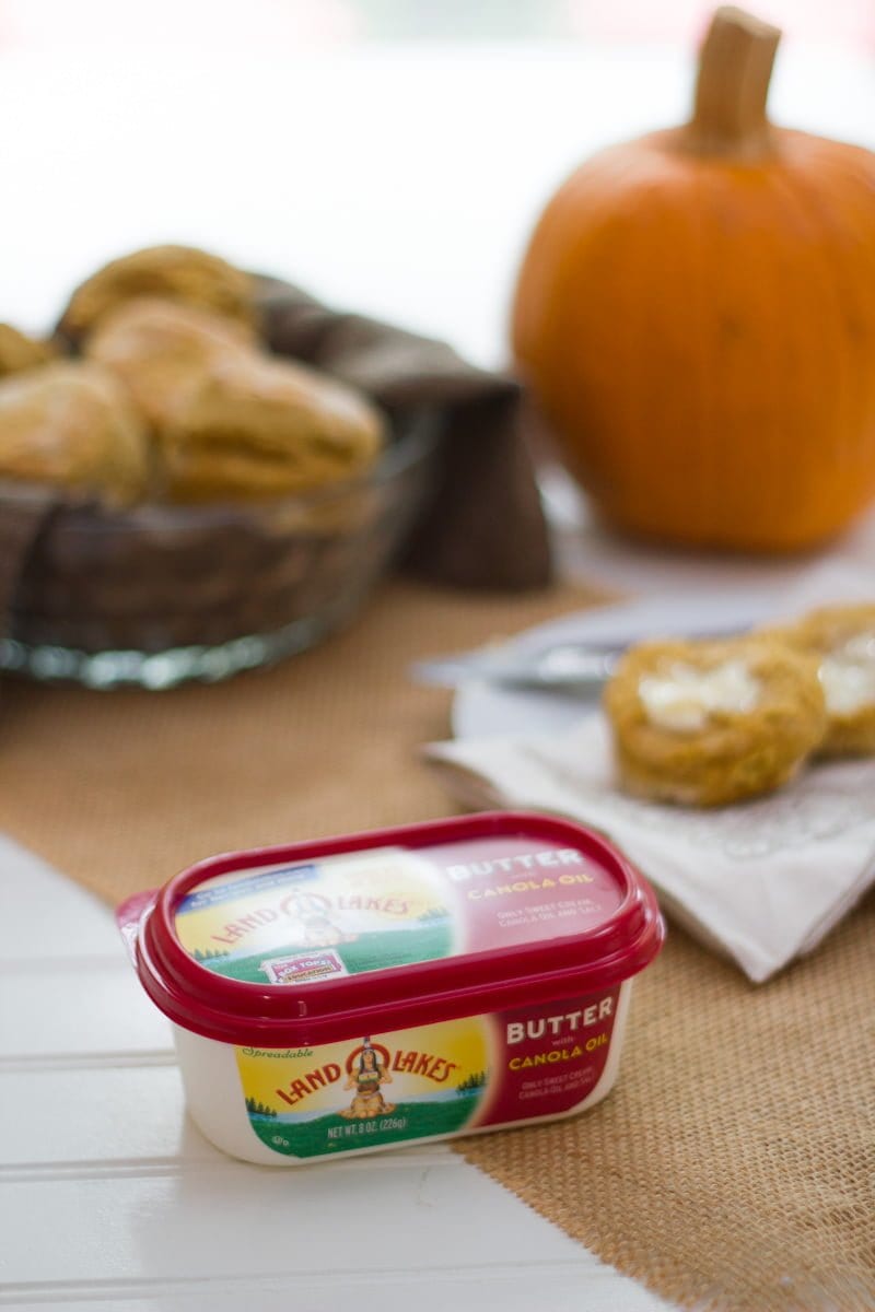 Pumpkin Spice Buttermilk Biscuits