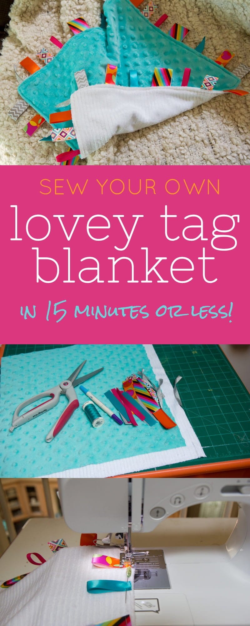 Tutorial: DIY Lovey Tag Blanket