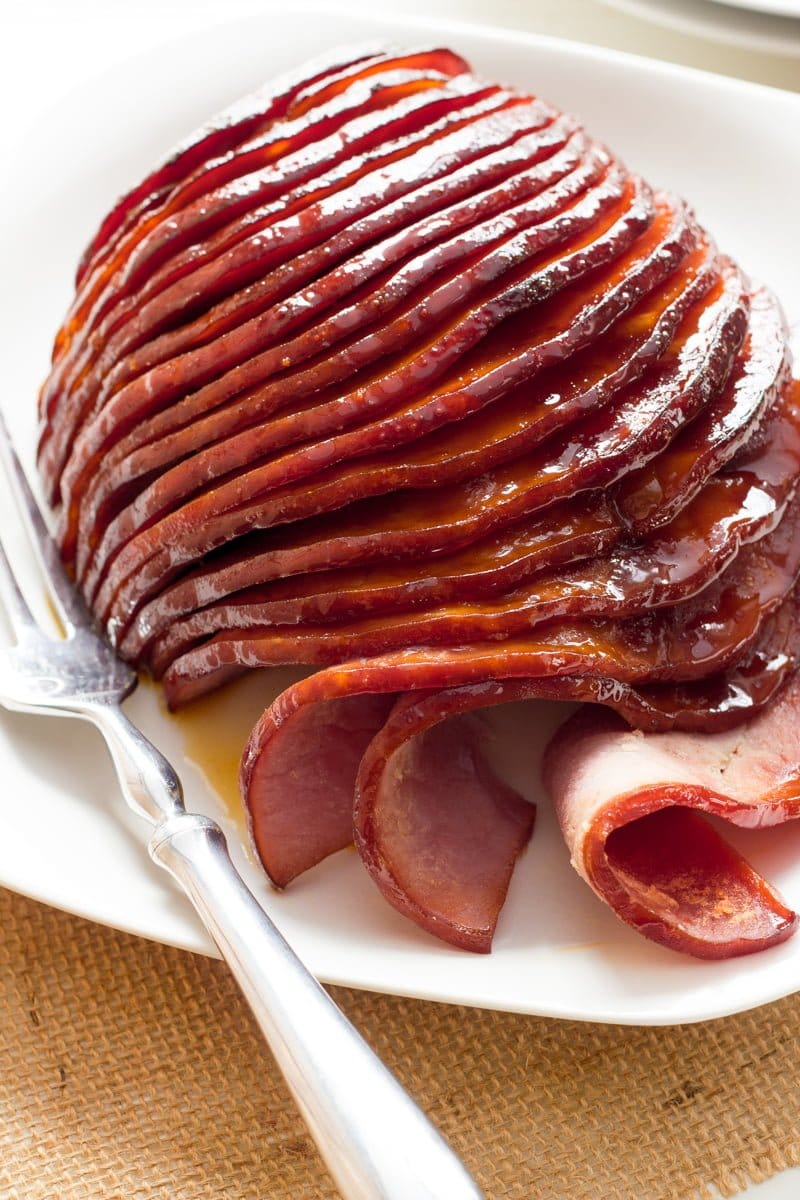 Slow Cooker Ham with Honey-Mustard Glaze - Wholefully