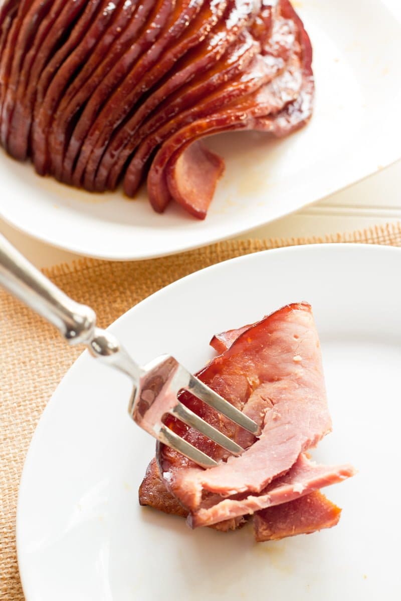 Slow Cooker Ham with Honey-Mustard Glaze - Wholefully