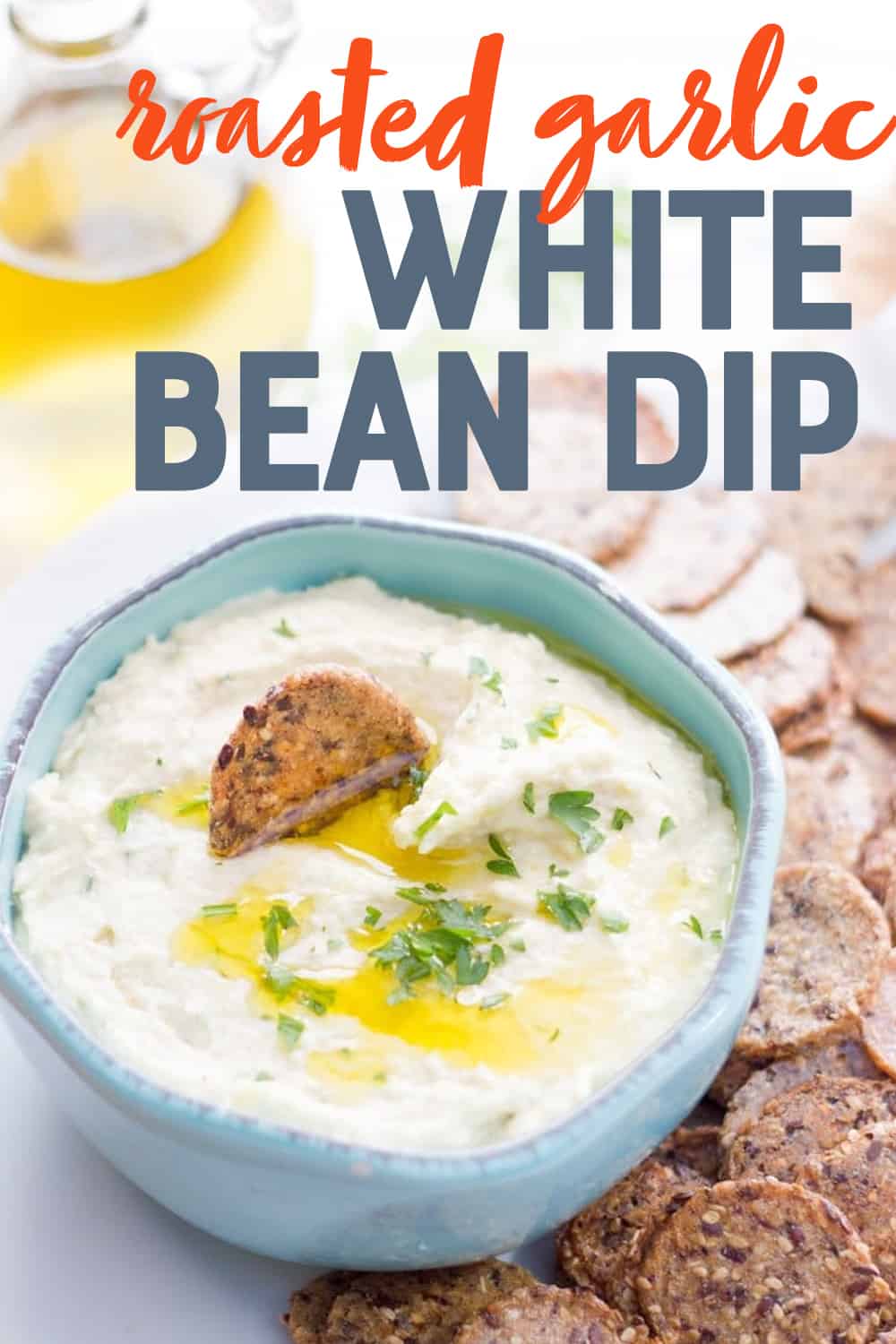 Roasted Garlic and White Bean Dip Wholefully