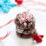 Gooey Chocolate Candy Cane Butter Cookies