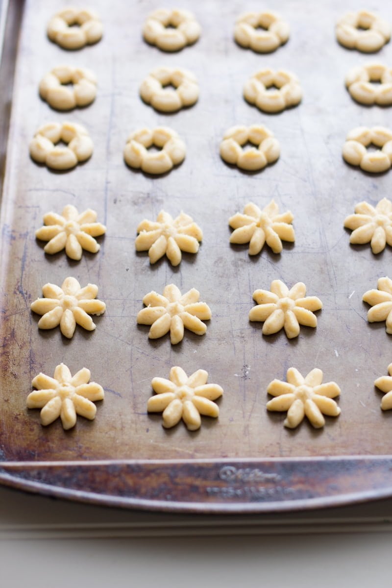 Clementine and Clove Spritz Cookies