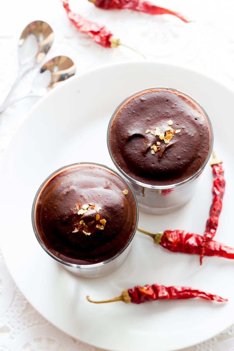 Vegan Chocolate Pudding - Chili Dark Chocolate Pudding