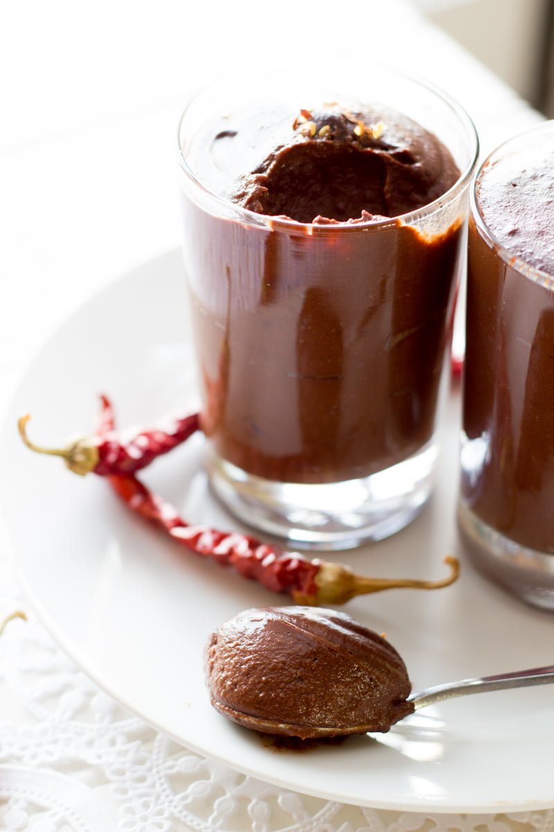 Chili Dark Chocolate Pudding - Vegan Chocolate Pudding