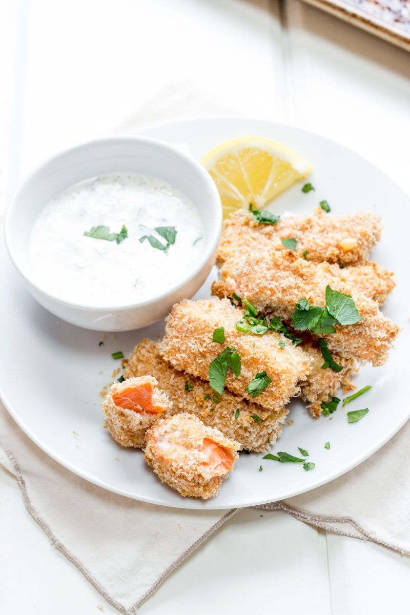 Baked Salmon Fish Sticks