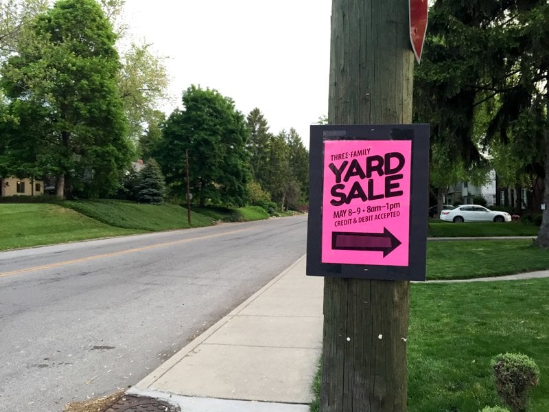 Yard Sale Signs