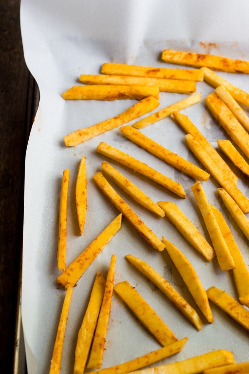 Baked Parmesan Pumpkin Fries