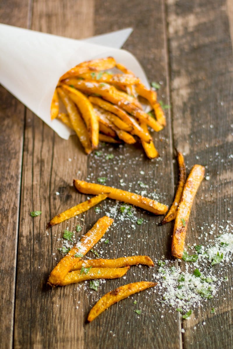 Baked Parmesan Pumpkin Fries