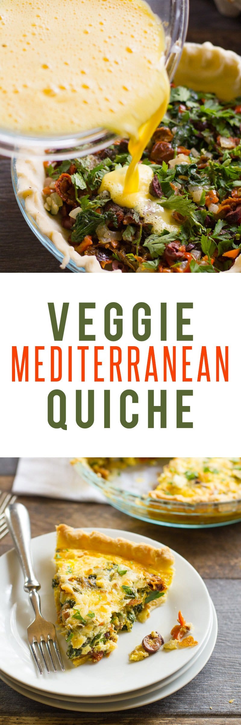 Veggie Mediterranean Quiche
