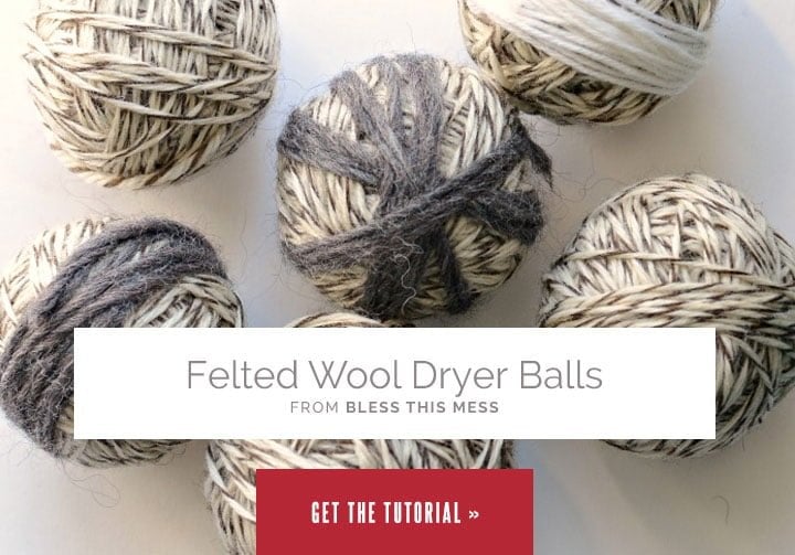 Felted Wool Dryer Balls from Bless This Mess