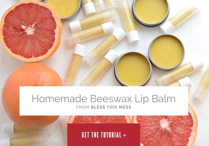 Homemade Beeswax Lip Balm from Bless This Mess