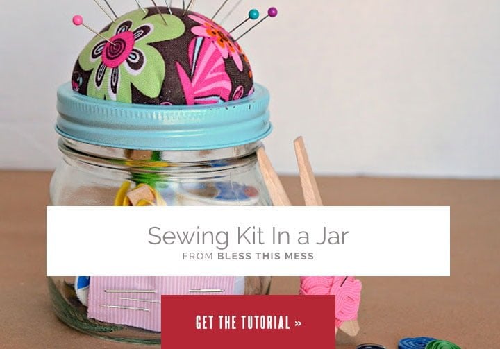 Sewing Kit in a Jar from Bless This Mess