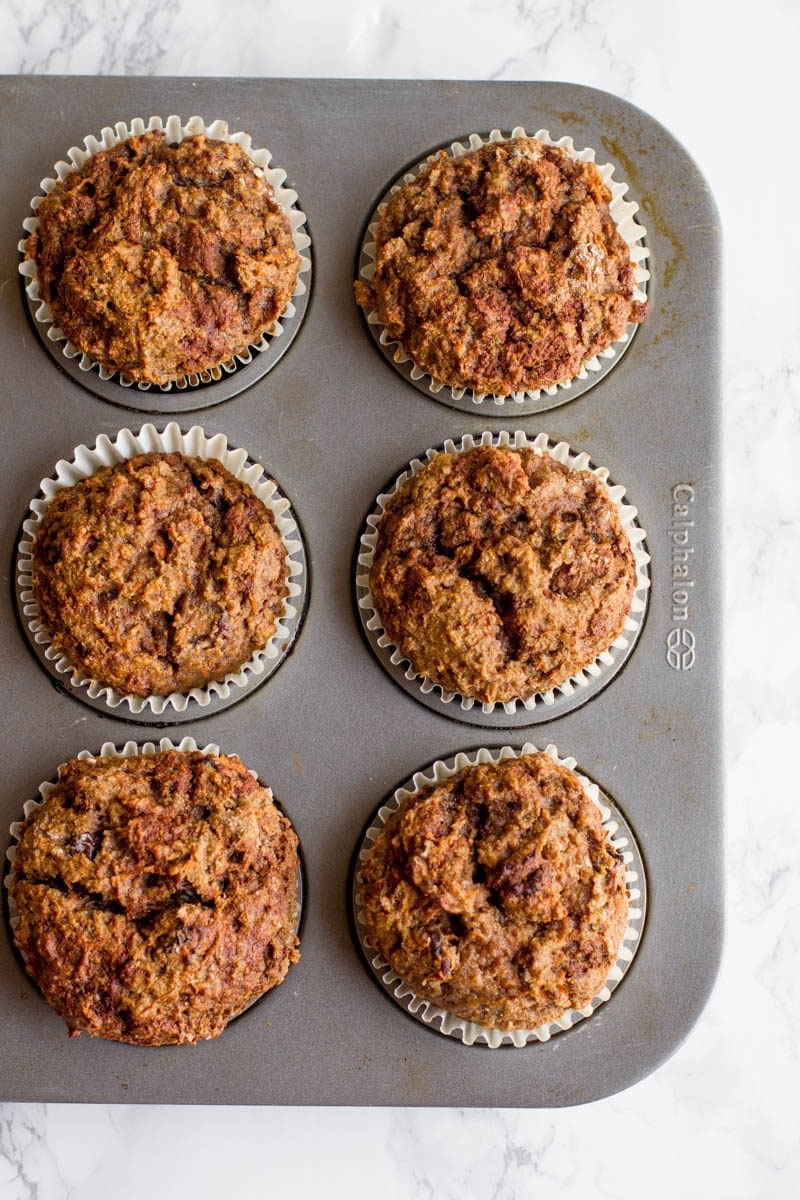 Healthy Carrot Cake Muffins