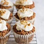 Healthy Carrot Cake Muffins