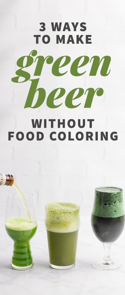 3 Ways to Make Green Beer Without Food Coloring