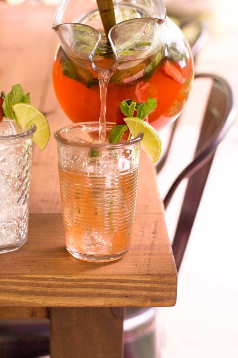 Strawberry Mojito Pitcher Cocktail Recipe