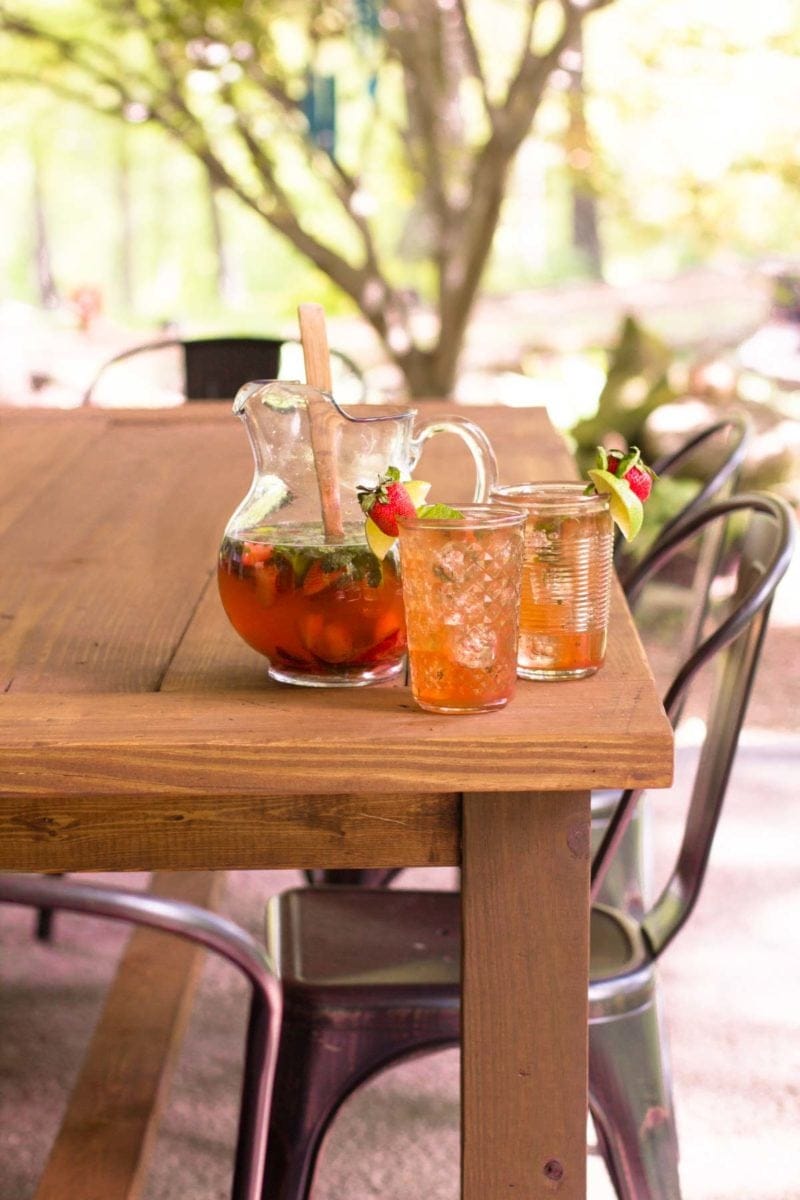 Pitcher Strawberry Mojitos