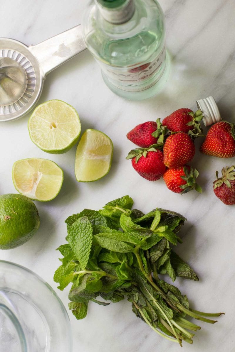 Pitcher Strawberry Mojitos