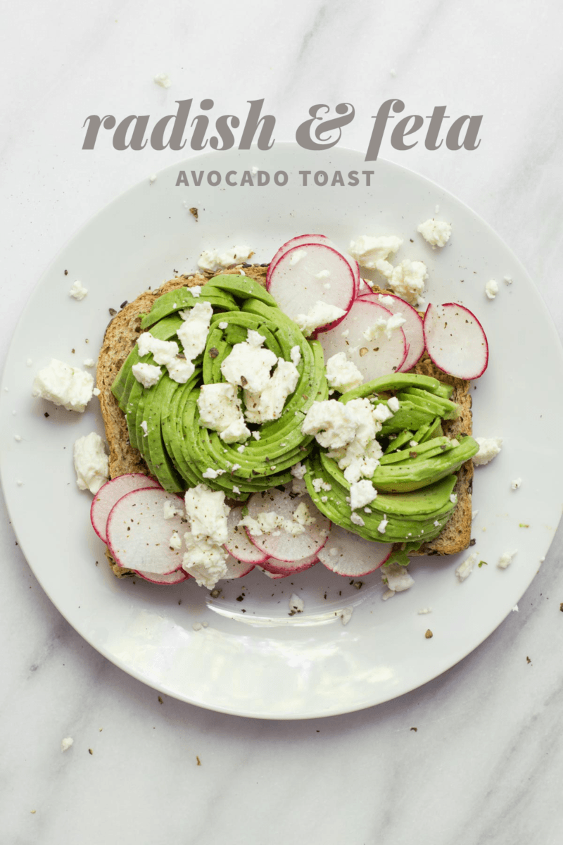 Radish & Feta Avocado Toast