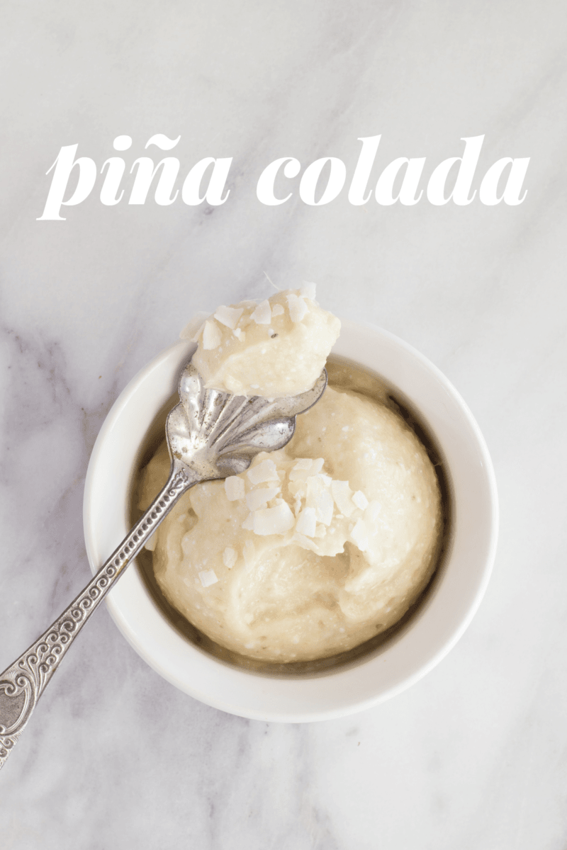 Pina Colada Banana Soft Serve