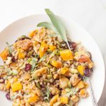Roasted Apple and Pumpkin Farro Salad