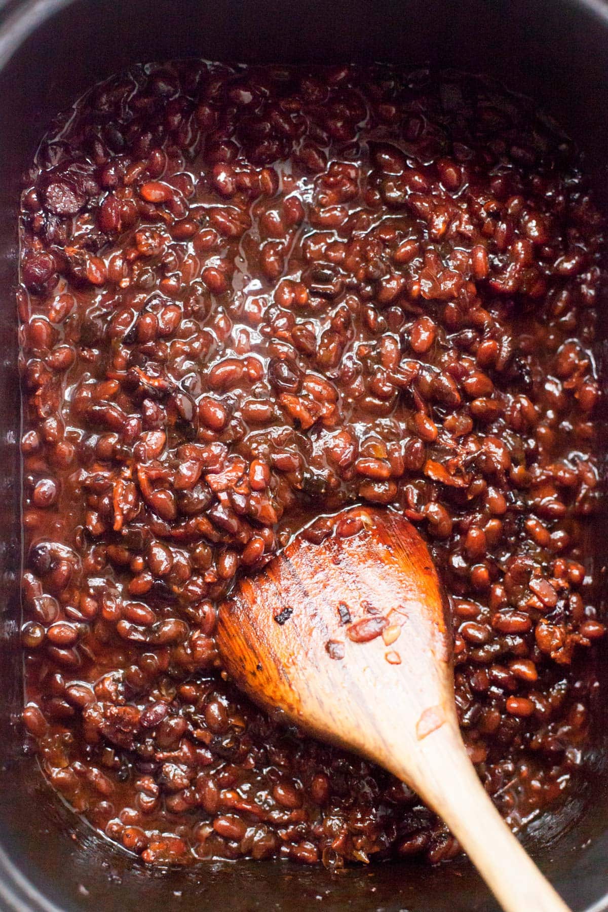 Slow Cooker Bacon Brown Sugar Baked Beans