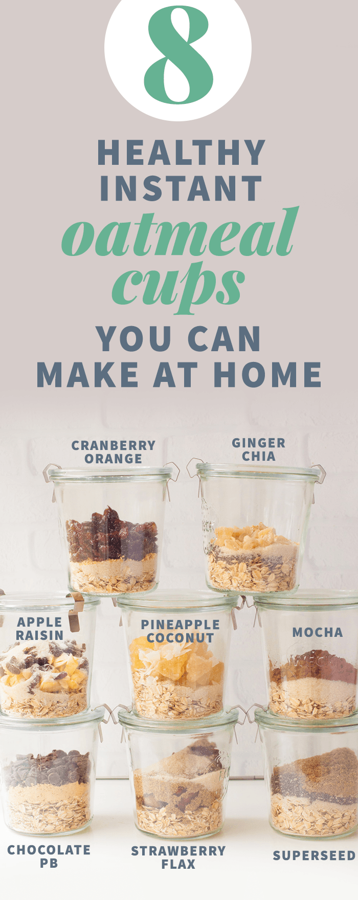 8 Healthy Instant Oatmeal Cups