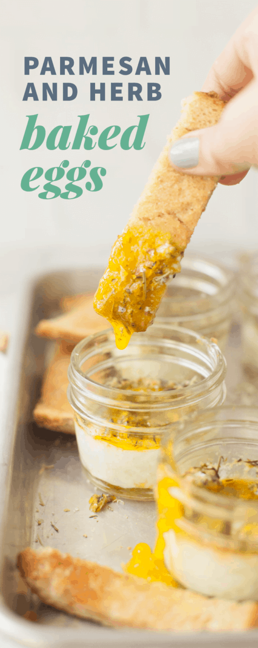 Parmesan and Herb Baked Eggs Wholefully