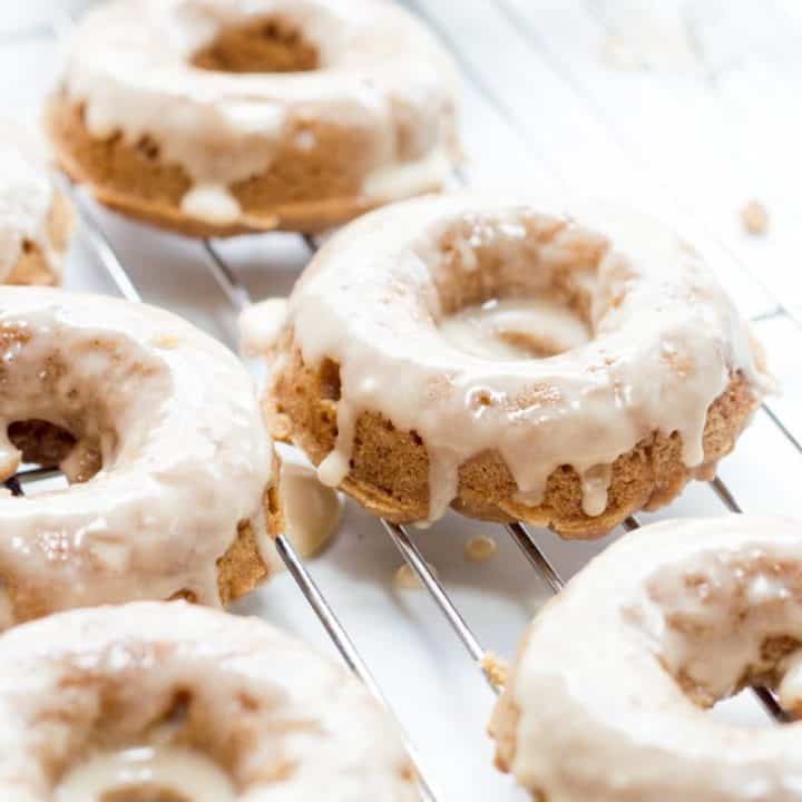 Baked Whole Wheat Apple Butter Donuts