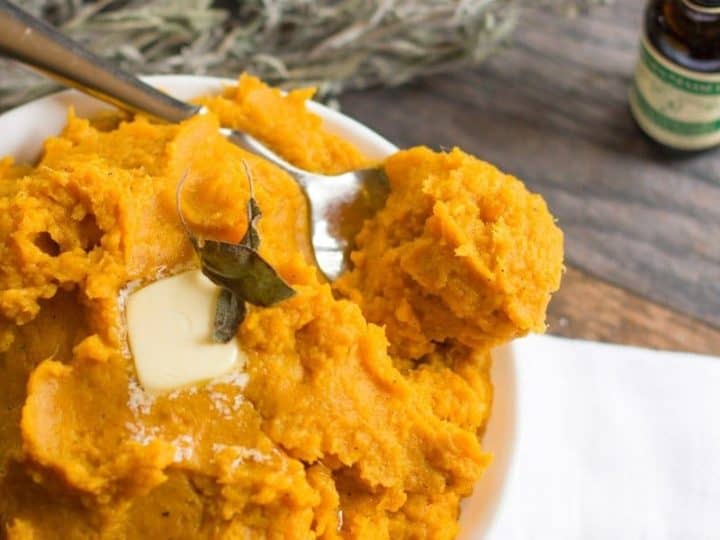 Mashed White Sweet Potatoes With Brown Butter