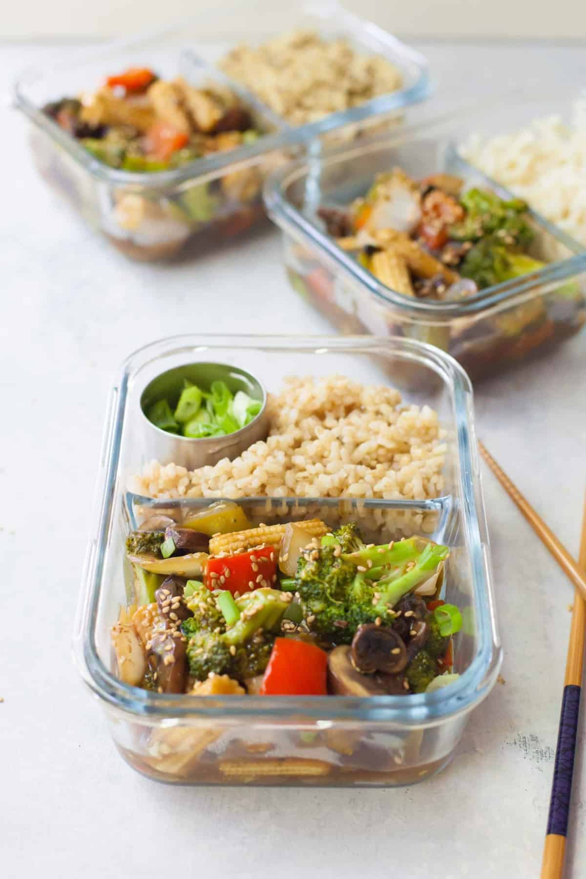 Meal Prep Healthy Veggie Stir Fry