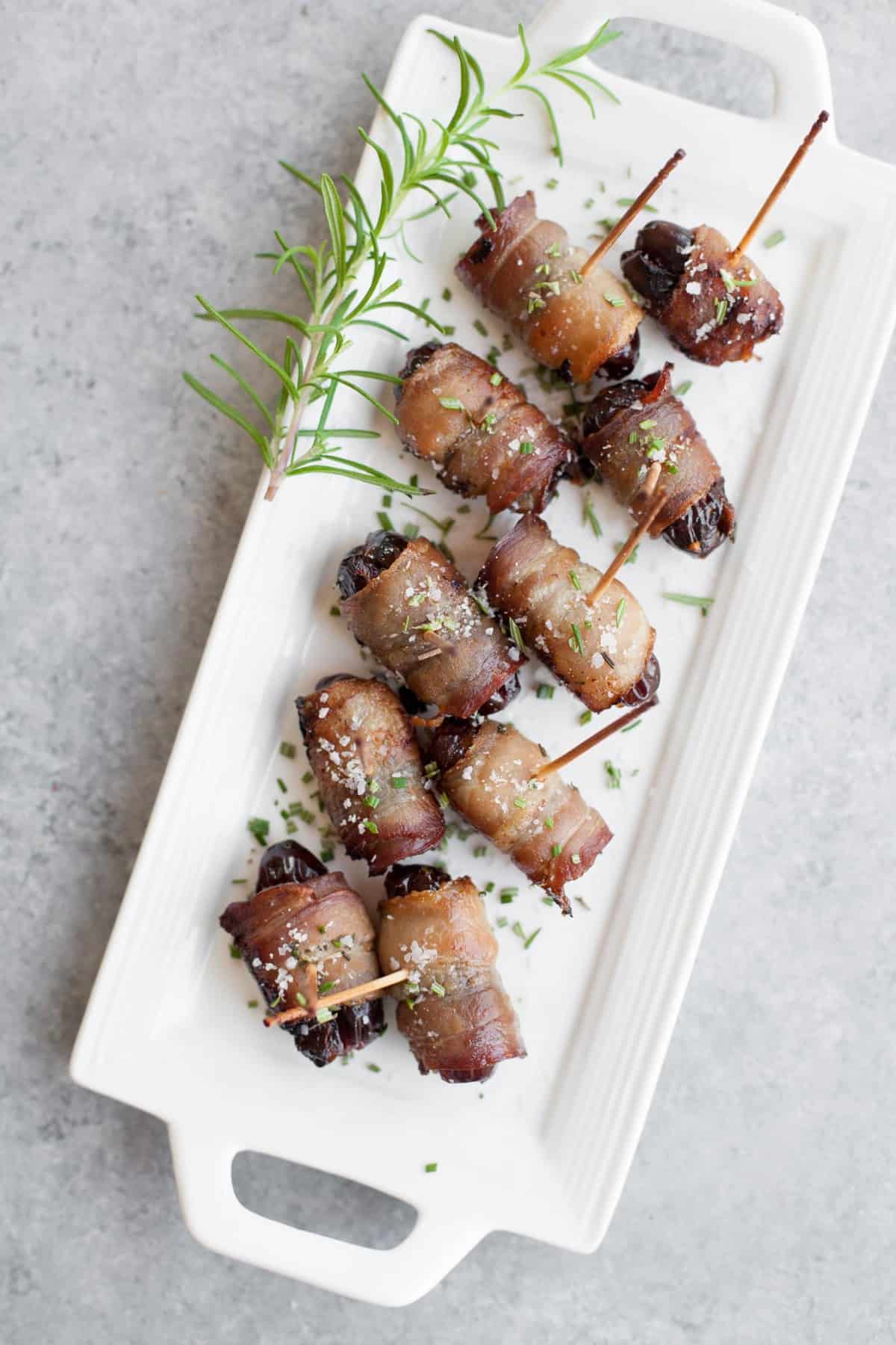 Rosemary Bacon Wrapped Dates
