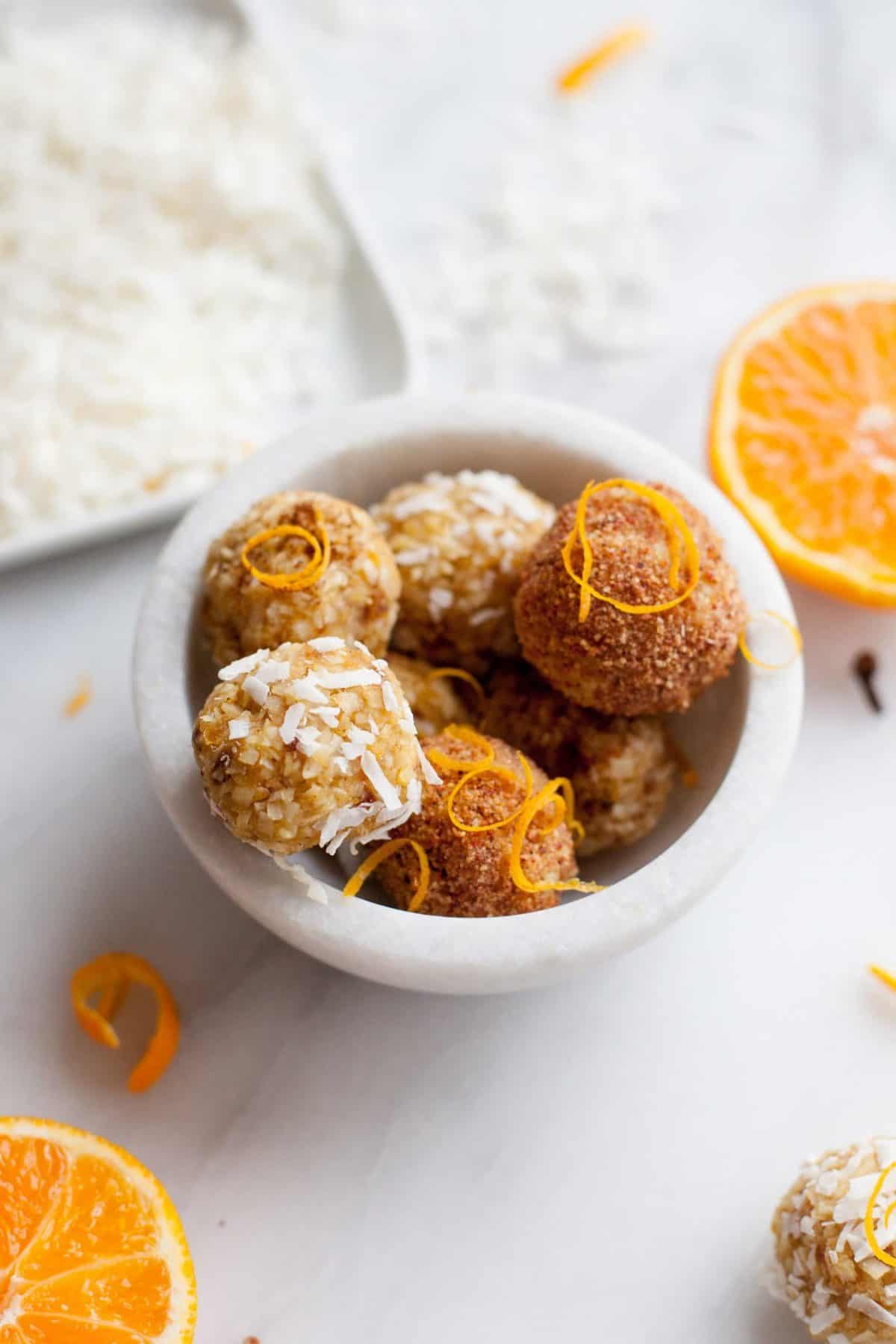 No-Bake Clementine and Clove Macaroons