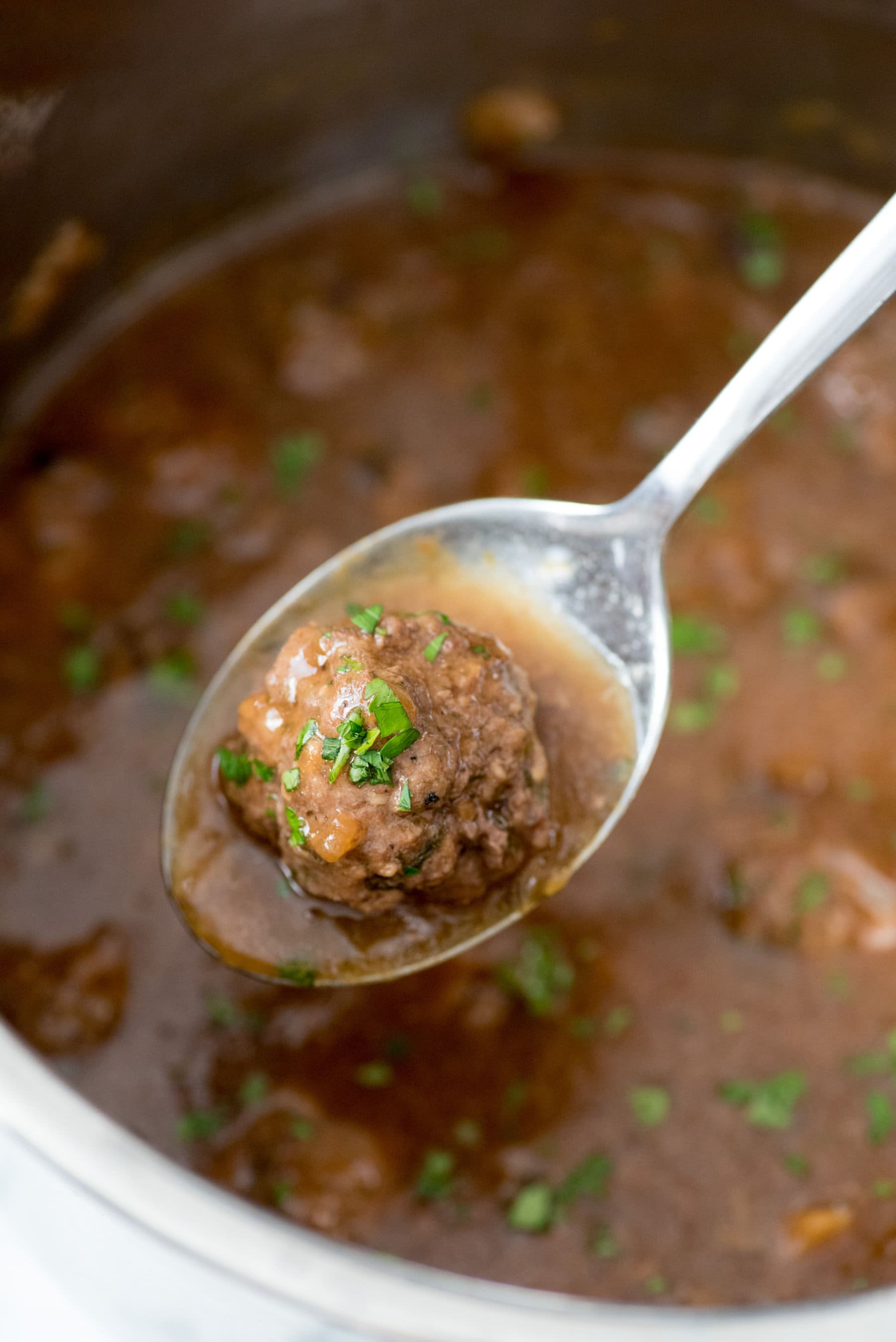 Instant Pot Swedish Meatballs with Mushroom Gravy