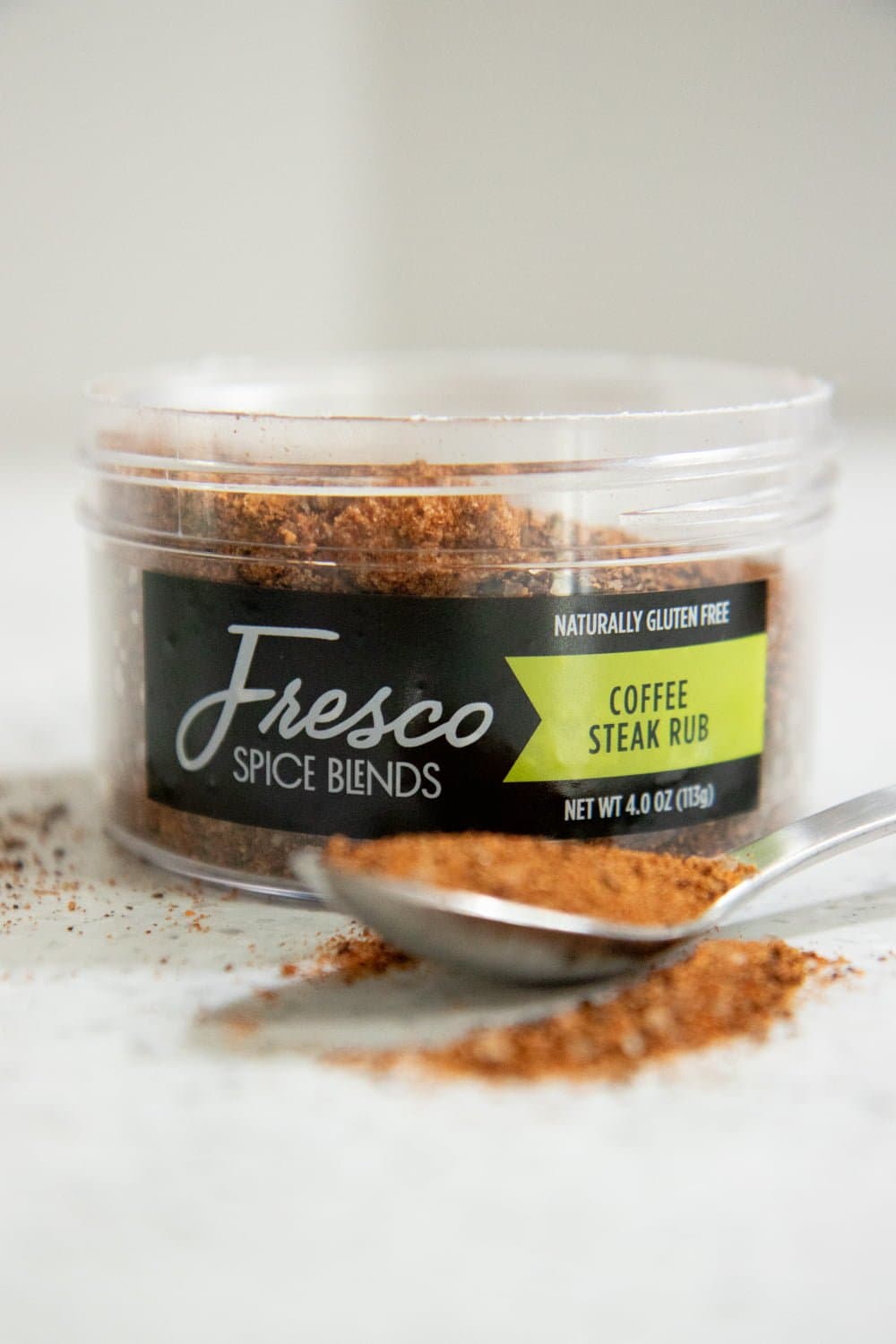 Jar of Fresco Spice Blends - Coffee Steak Rub flavor