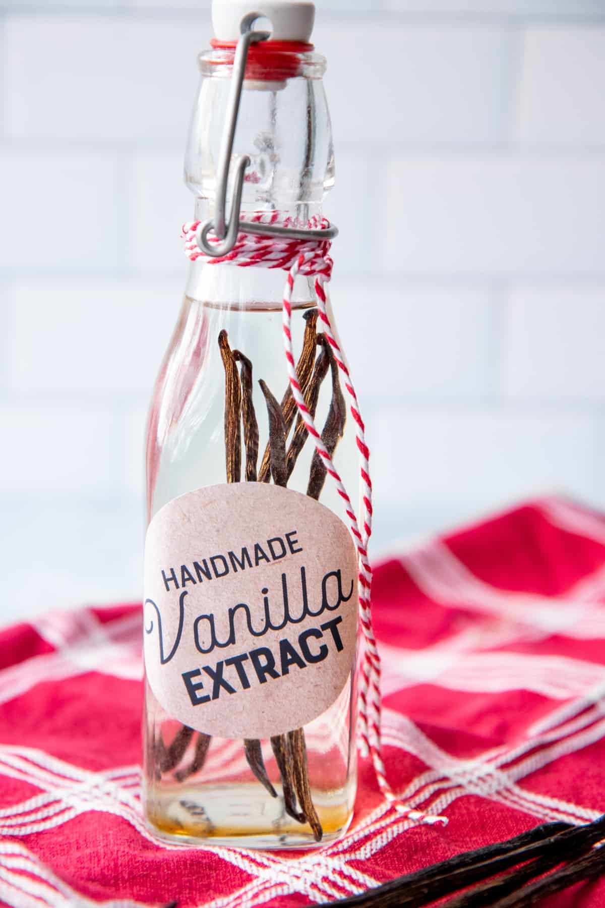 Vanilla beans steep in grain alcohol to make vanilla extract.