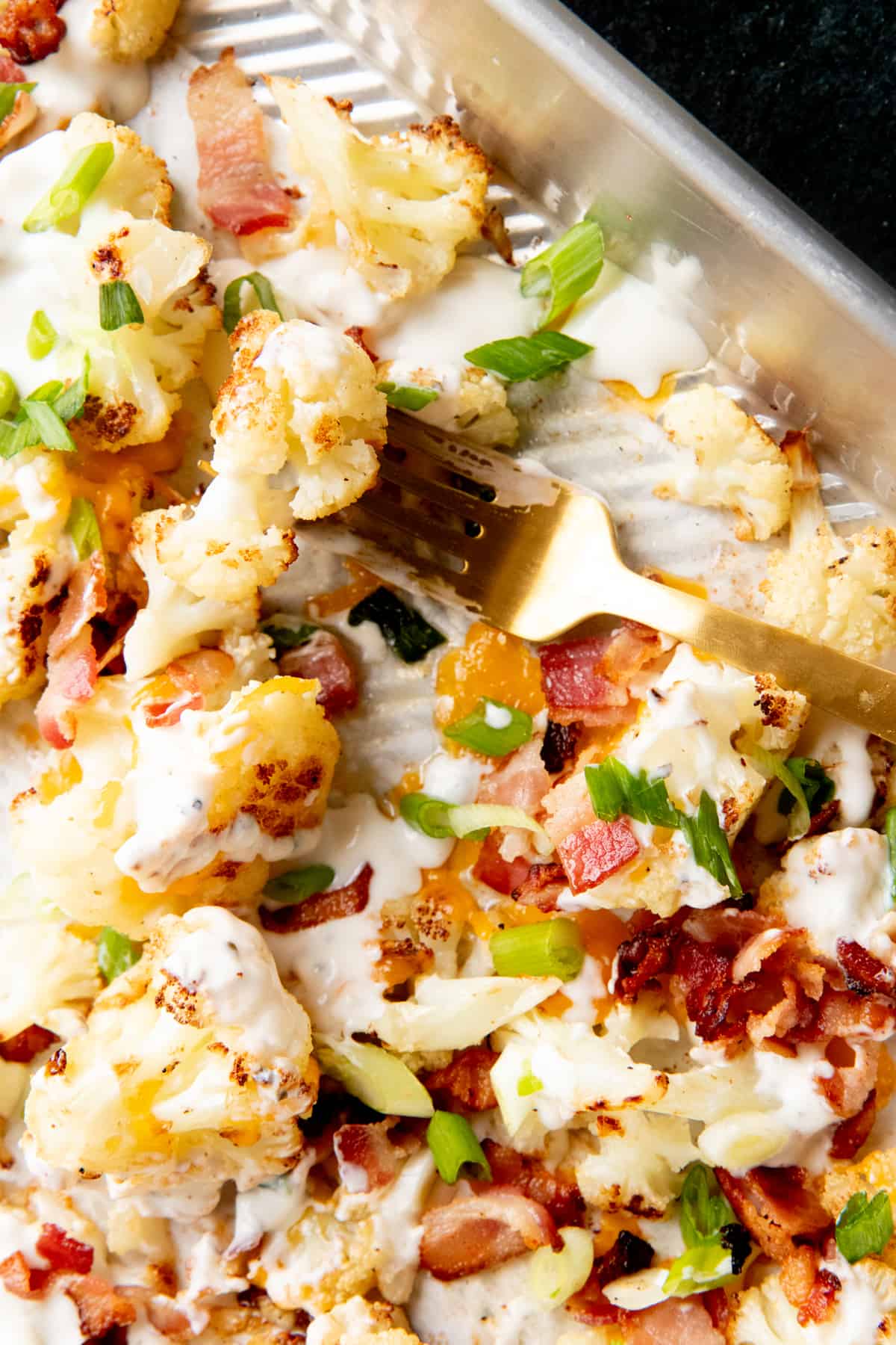 Loaded Roasted Cauliflower Recipe