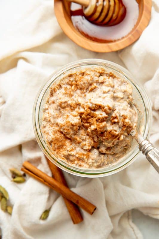 Chai Latte Overnight Oats Meal Prep Breakfast Wholefully