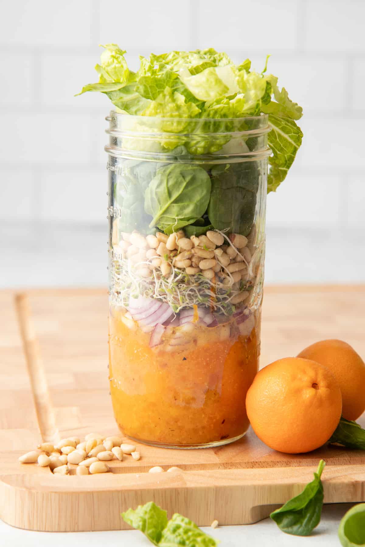 Sunshine Mandarin Orange Salad in a Jar